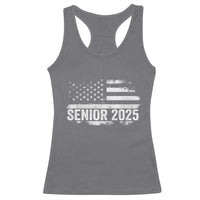 Senior 2025 Graduation Racerback Tank Top Class Of 2025 Vintage American Flag