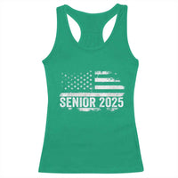 Senior 2025 Graduation Racerback Tank Top Class Of 2025 Vintage American Flag