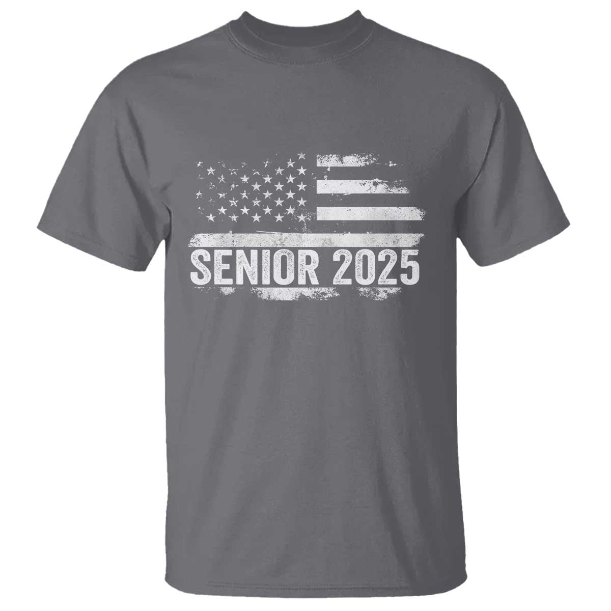 Senior 2025 Graduation T Shirt Class Of 2025 Vintage American Flag