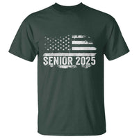 Senior 2025 Graduation T Shirt Class Of 2025 Vintage American Flag