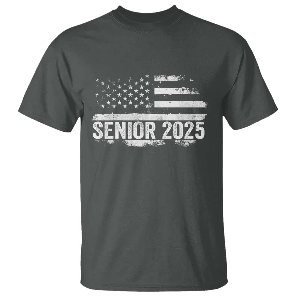 Senior 2025 Graduation T Shirt Class Of 2025 Vintage American Flag