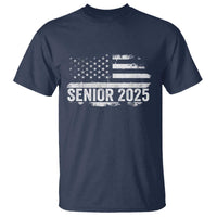 Senior 2025 Graduation T Shirt Class Of 2025 Vintage American Flag