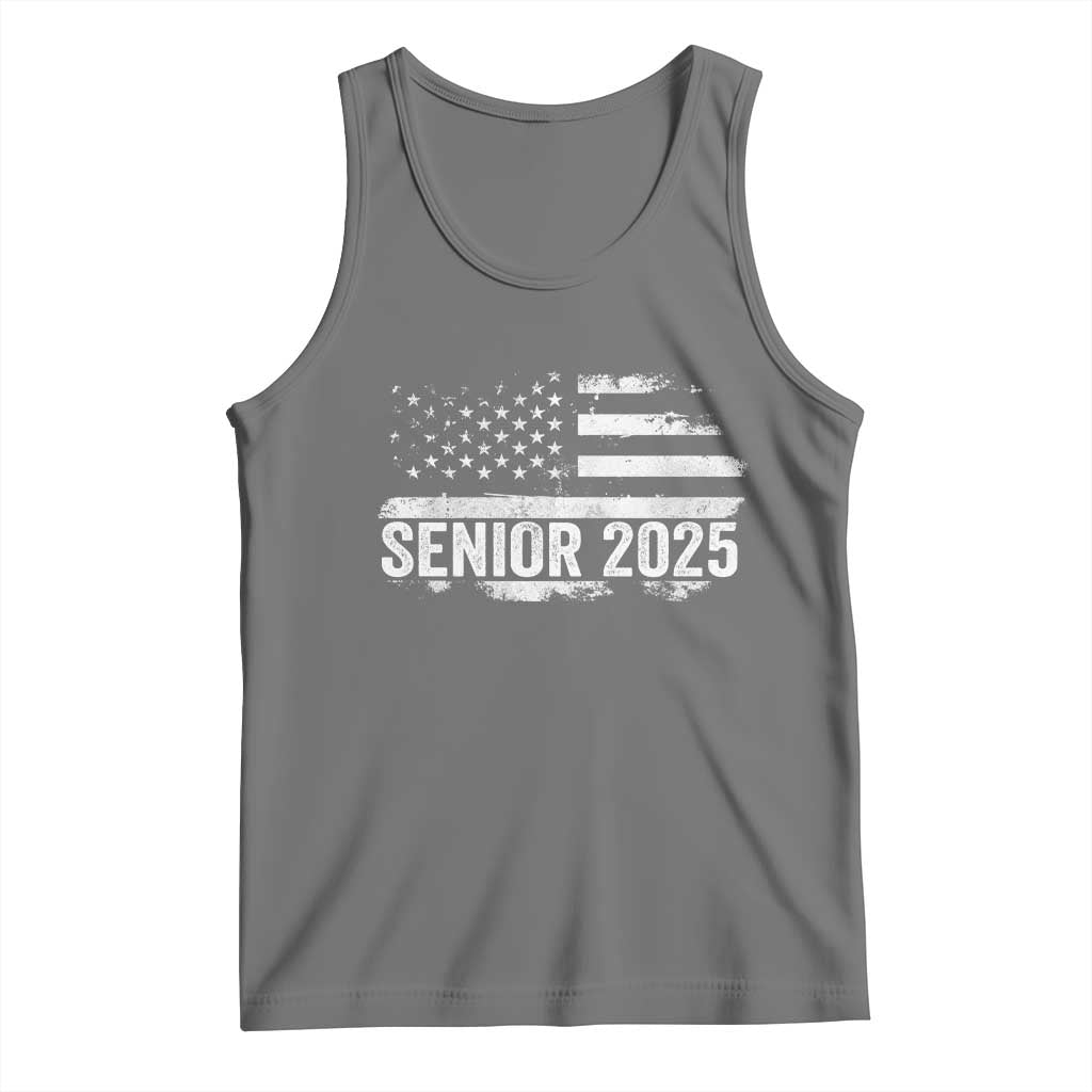 Senior 2025 Graduation Tank Top Class Of 2025 Vintage American Flag