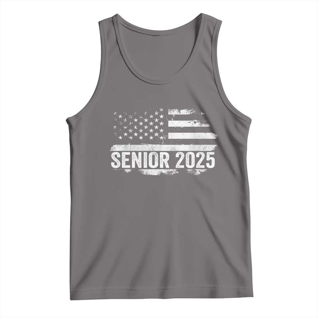 Senior 2025 Graduation Tank Top Class Of 2025 Vintage American Flag