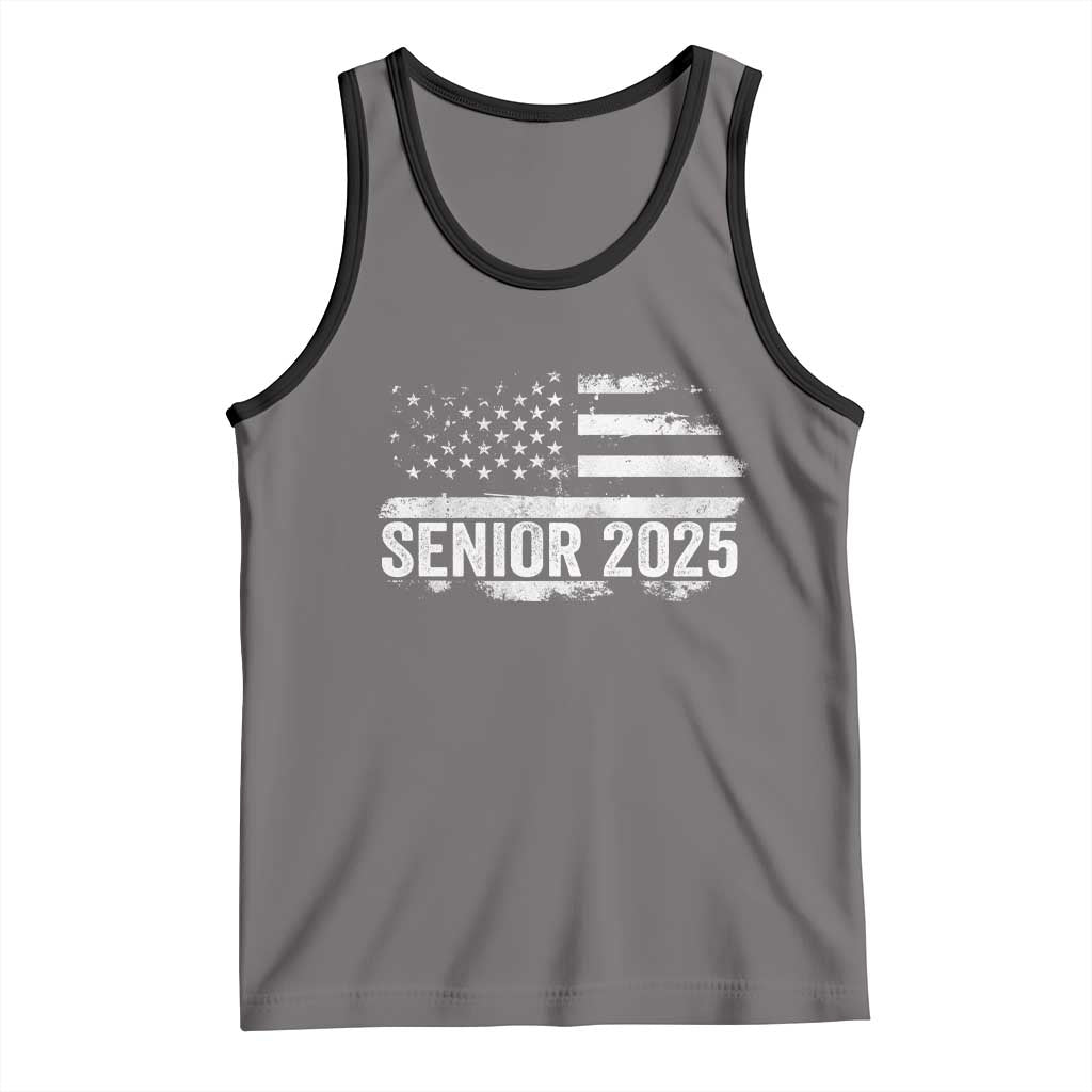 Senior 2025 Graduation Tank Top Class Of 2025 Vintage American Flag