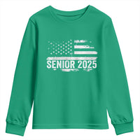 Senior 2025 Graduation Youth Sweatshirt Class Of 2025 Vintage American Flag