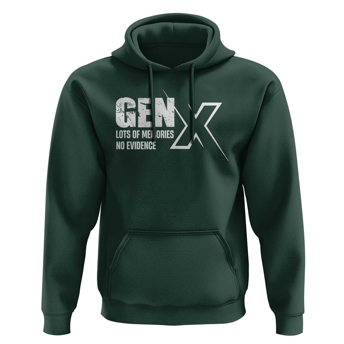 Funny Gen X Lots Of Memories No Evidence Hoodie
