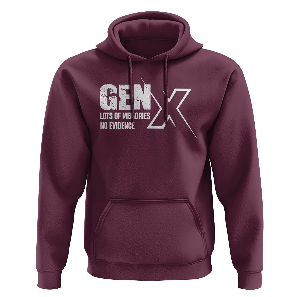 Funny Gen X Lots Of Memories No Evidence Hoodie