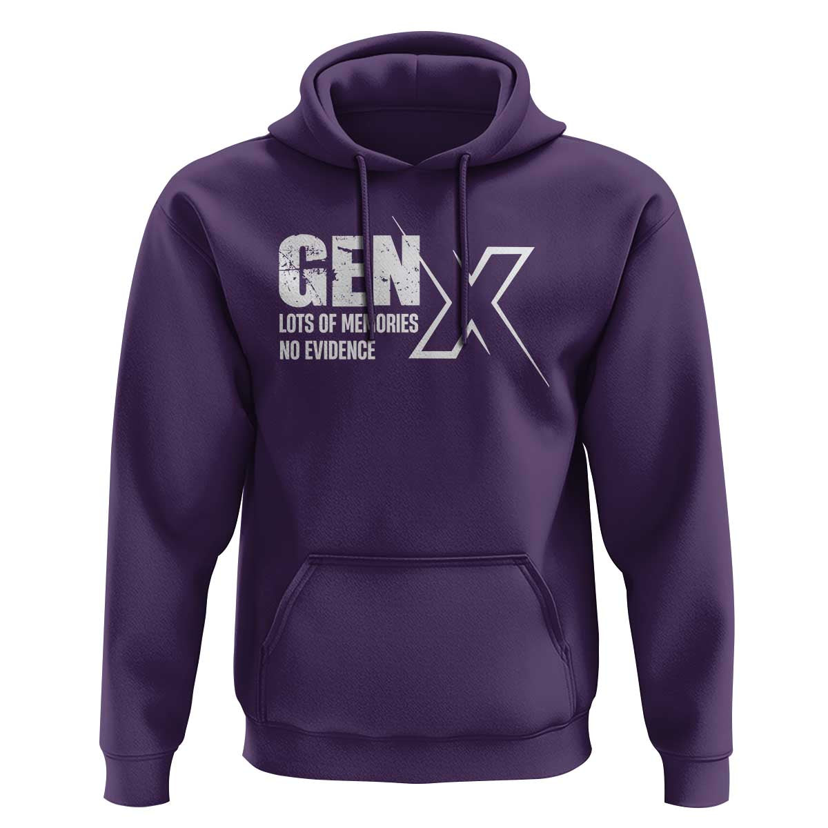 Funny Gen X Lots Of Memories No Evidence Hoodie