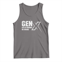 Funny Gen X Lots Of Memories No Evidence Tank Top