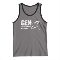 Funny Gen X Lots Of Memories No Evidence Tank Top