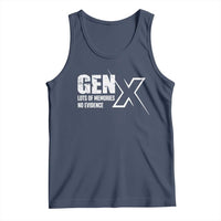 Funny Gen X Lots Of Memories No Evidence Tank Top