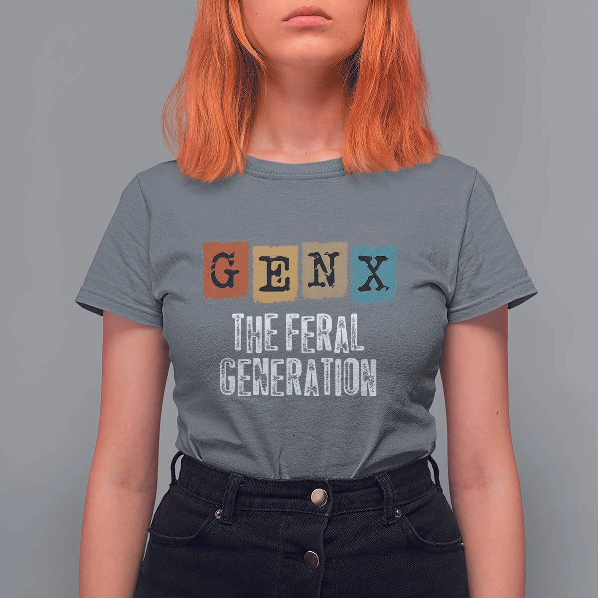 Funny Gen X The Feral Generation T Shirt For Women