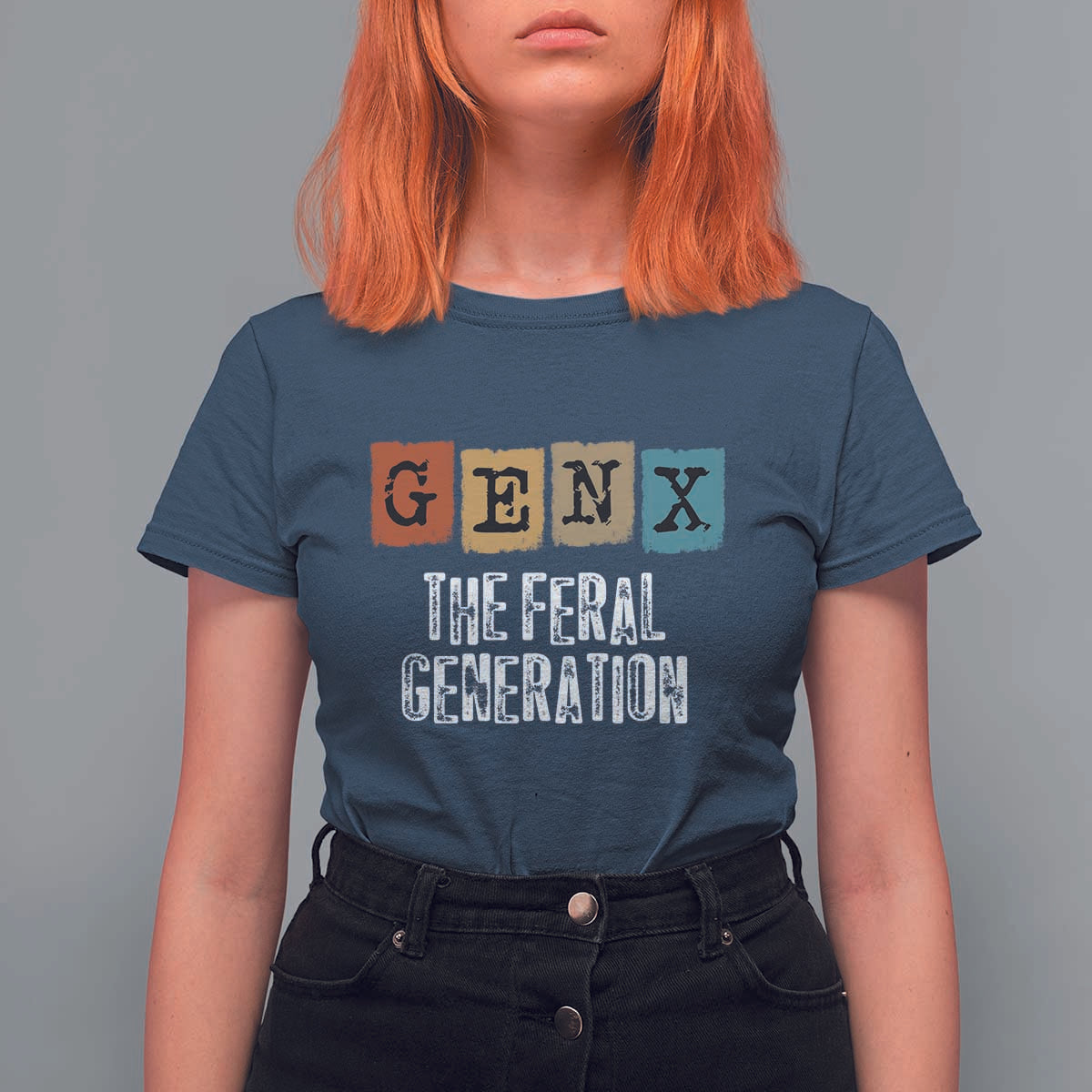 Funny Gen X The Feral Generation T Shirt For Women