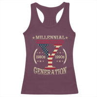 Funny Gen Y Racerback Tank Top Millennial proud Member Of Y Generation