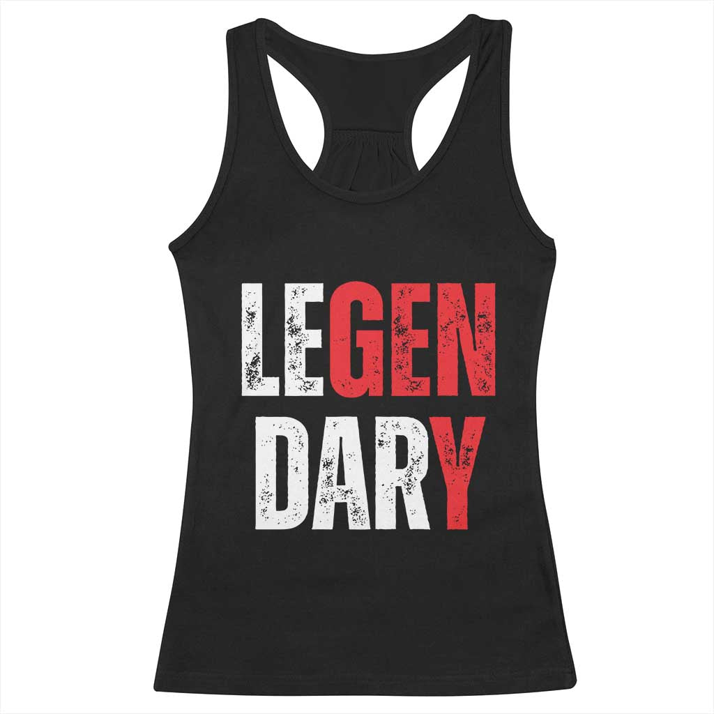 Funny Gen Y Legendary Racerback Tank Top Vintage Generation Y