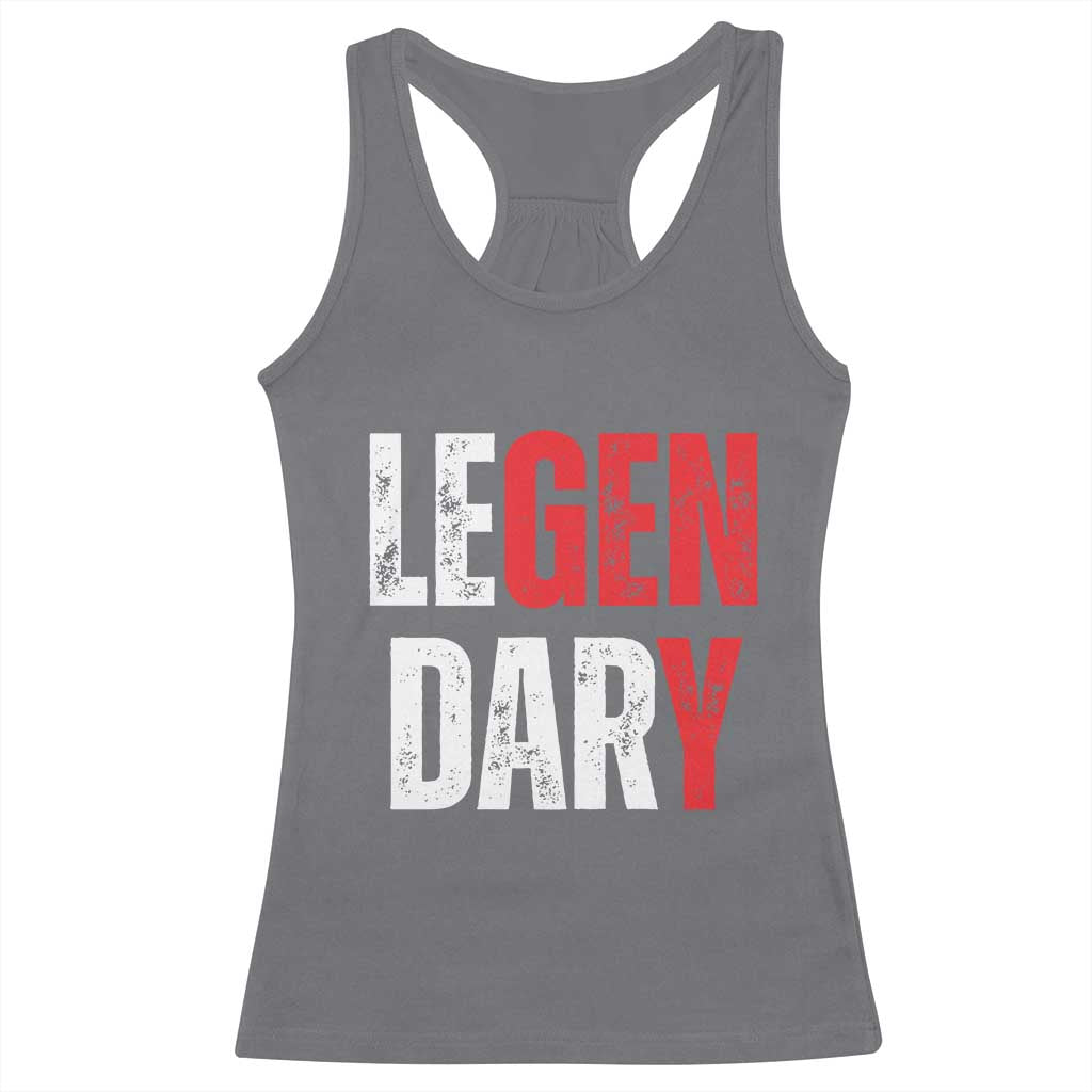 Funny Gen Y Legendary Racerback Tank Top Vintage Generation Y