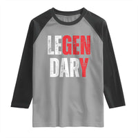 Funny Gen Y Legendary Raglan Shirt Vintage Generation Y