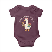 Outnumbered By Girls Baby Onesie Funny Girl Dad Goose