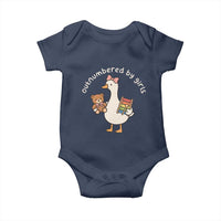 Outnumbered By Girls Baby Onesie Funny Girl Dad Goose