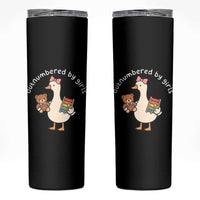 Outnumbered By Girls Skinny Tumbler Funny Girl Dad Goose