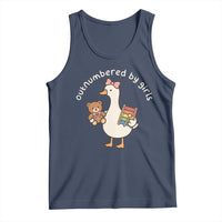 Outnumbered By Girls Tank Top Funny Girl Dad Goose