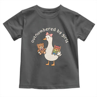 Outnumbered By Girls Toddler T Shirt Funny Girl Dad Goose
