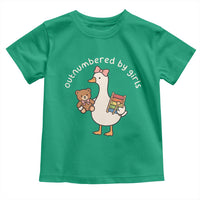 Outnumbered By Girls Toddler T Shirt Funny Girl Dad Goose