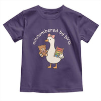 Outnumbered By Girls Toddler T Shirt Funny Girl Dad Goose
