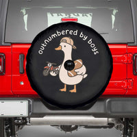 Outnumbered By Boys Funny Mom Goose Spare Tire Cover