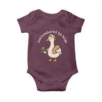 Outnumbered By Boys Funny Mom Goose Baby Onesie