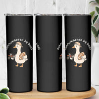 Outnumbered By Boys Funny Mom Goose Skinny Tumbler