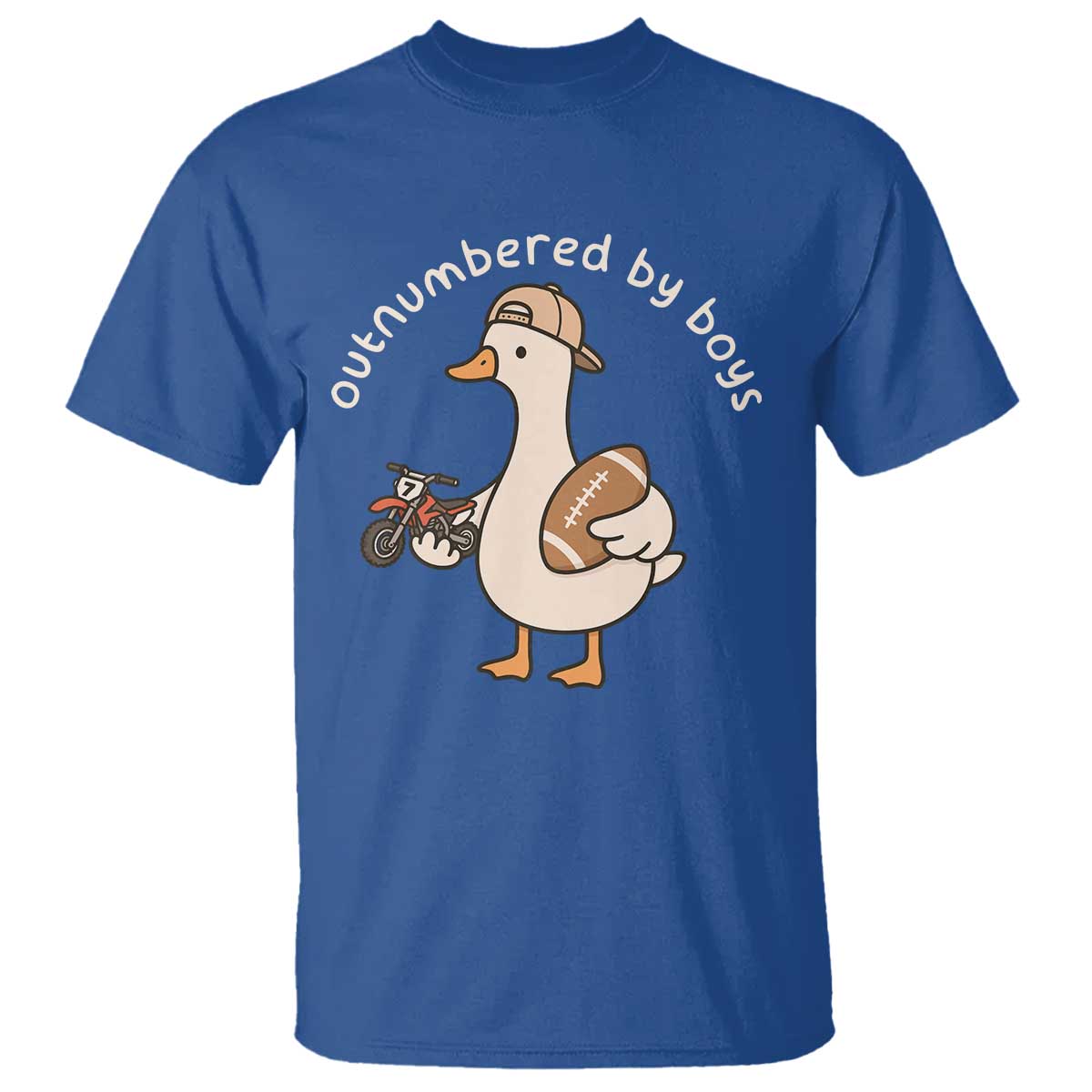 Outnumbered By Boys Funny Mom Goose T Shirt