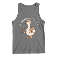 Outnumbered By Boys Funny Mom Goose Tank Top