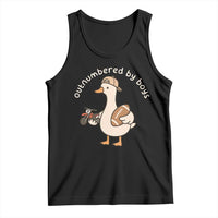 Outnumbered By Boys Funny Mom Goose Tank Top