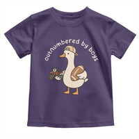 Outnumbered By Boys Funny Mom Goose Toddler T Shirt