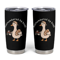 Outnumbered By Boys Funny Mom Goose Tumbler Cup