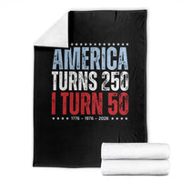 America Turns 250 I Turn 50 Throw Blanket 50th Birthday 250th Anniversary USA Vintage 1976