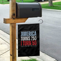 America Turns 250 I Turn 50 Garden Flag 50th Birthday 250th Anniversary USA Vintage 1976