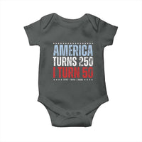 America Turns 250 I Turn 50 Baby Onesie 50th Birthday 250th Anniversary USA Vintage 1976