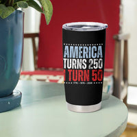 America Turns 250 I Turn 50 Tumbler Cup 50th Birthday 250th Anniversary USA Vintage 1976