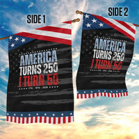America Turns 250 I Turn 50 Patriotic Garden Flag 50th Birthday 250th Anniversary USA Vintage 1976