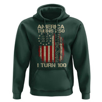 America Turns 250 I Turn 100 Hoodie 100th Birthday 250th Anniversary USA Vintage 1926 Bday