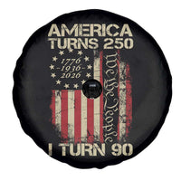 America Turns 250 I Turn 90 Spare Tire Cover 90th Birthday 250th Anniversary USA Vintage 1936 Bday