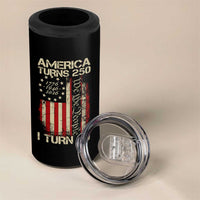 America Turns 250 I Turn 80 4 in 1 Can Cooler Tumbler 80th Birthday 250th Anniversary USA Vintage 1946 Bday