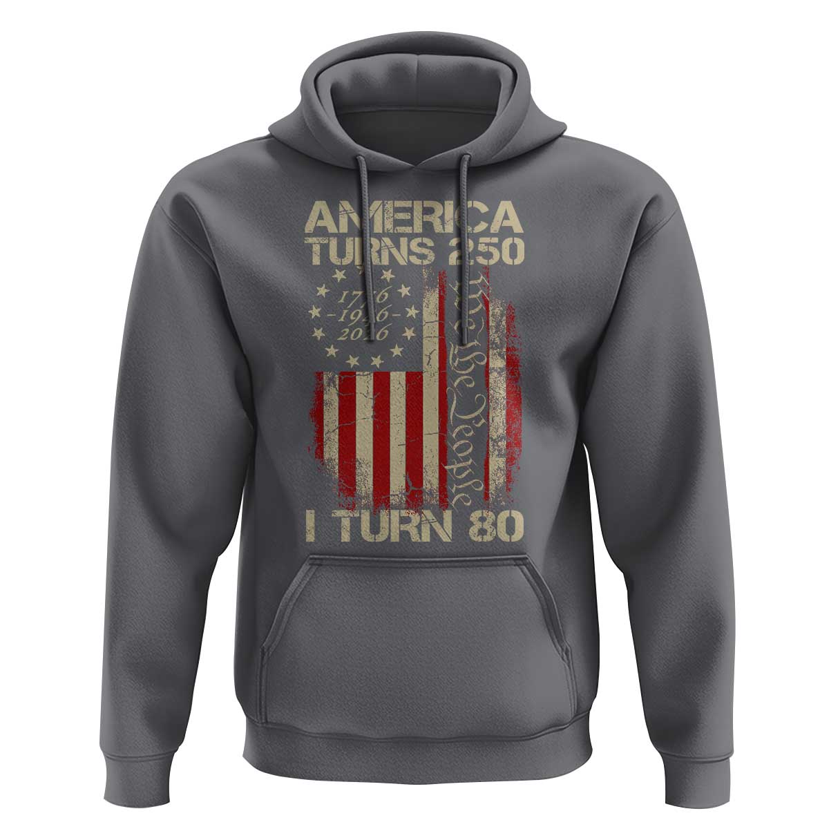 America Turns 250 I Turn 80 Hoodie 80th Birthday 250th Anniversary USA Vintage 1946 Bday