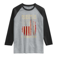 America Turns 250 I Turn 80 Raglan Shirt 80th Birthday 250th Anniversary USA Vintage 1946 Bday
