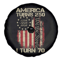 America Turns 250 I Turn 70 Spare Tire Cover 70th Birthday 250th Anniversary USA Vintage 1956 Bday