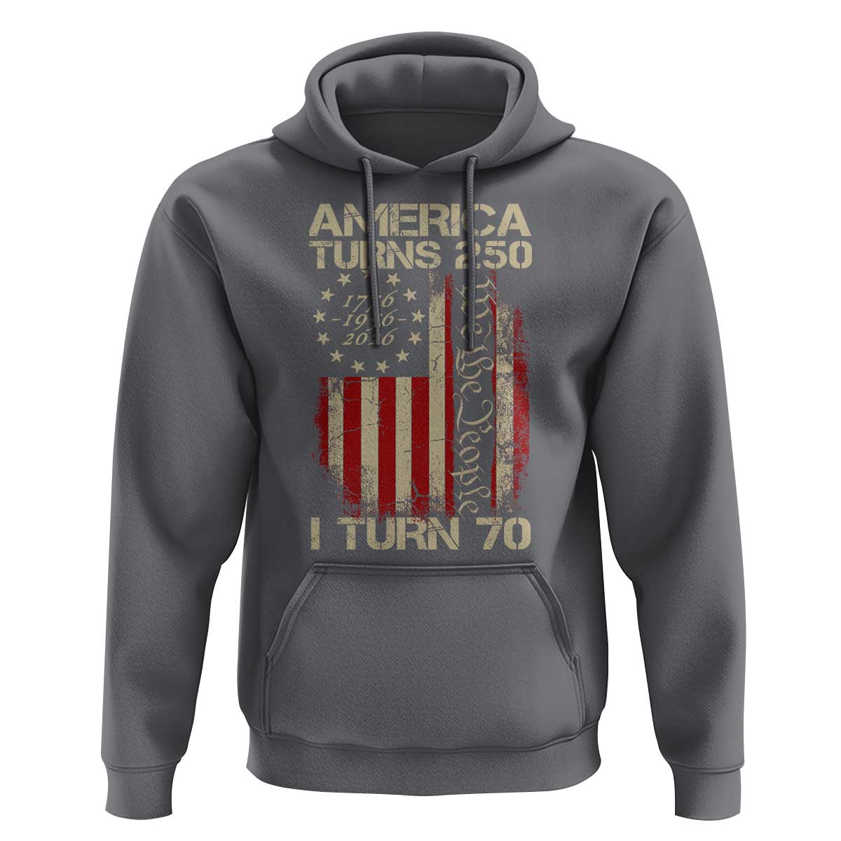 America Turns 250 I Turn 70 Hoodie 70th Birthday 250th Anniversary USA Vintage 1956 Bday