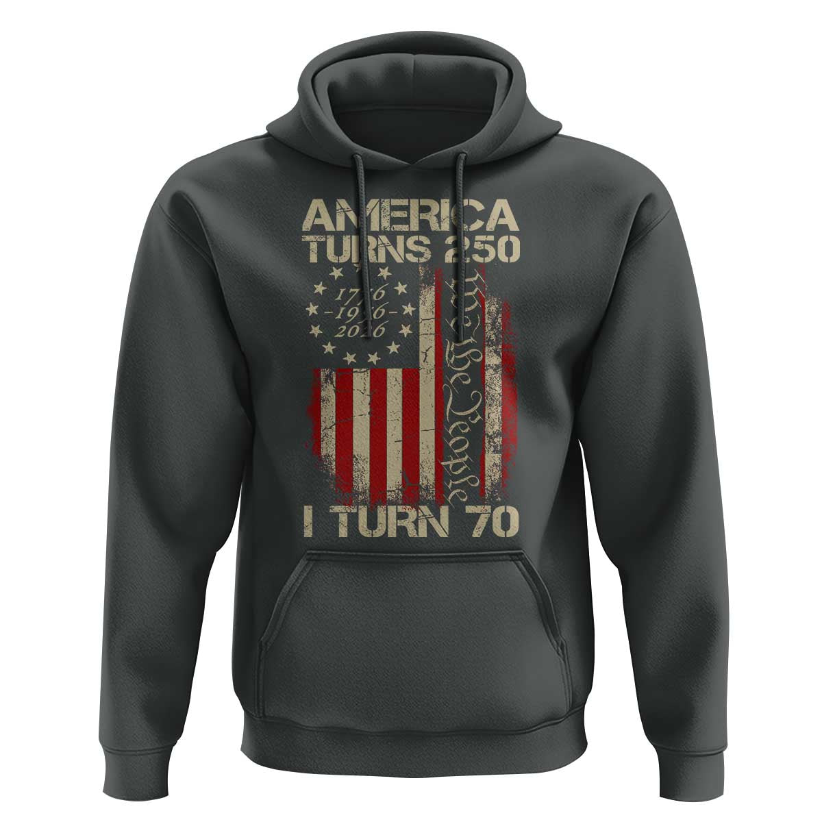 America Turns 250 I Turn 70 Hoodie 70th Birthday 250th Anniversary USA Vintage 1956 Bday